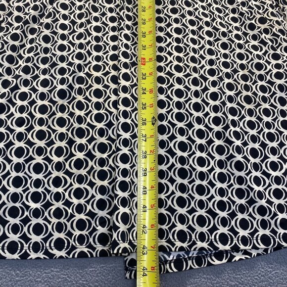 Bisou Bisou by Michele Bohbot Geometric Wrap Dress 3/4 Sleeve Women's Size 14 - Picture 5 of 10